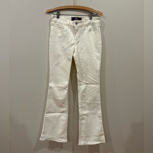 Hollister White Low Rise Bootcut Jeans Size 2